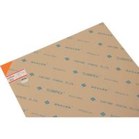 光 アクリル板(オレンジ透明) 3×650×1100mm A300-3L 1枚 820-0533（直送品）