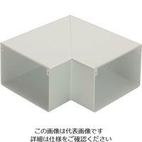 マサル工業 マサル エムケーダクト付属品 平面マガリ 4号100型 ミルキーホワイト MDM4103 1個 120-1977（直送品）
