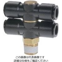 千代田通商 チヨダ フジダブルバンジョー(樹脂) 12mm・R3/8 12R-03D2 1個 808-3259（直送品）