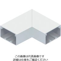 マサル工業 マサル エムケーダクト付属品 平面マガリ 8号 ホワイト MDM182 1個 120-1933（直送品）