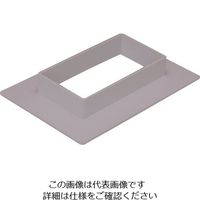 マサル工業 マサル エムケーダクト付属品 フランジ 7号 グレー MDF71 1個 129-7111（直送品）