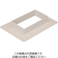 マサル工業 マサル エムケーダクト付属品 フランジ 6号200型 クリーム MDF6205 1個 129-7102（直送品）