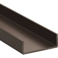 光 簡易内窓用フレーム&レール 横カバーブラウン12×34×2100mm PTY3131 1セット(4本) 216-2246（直送品）