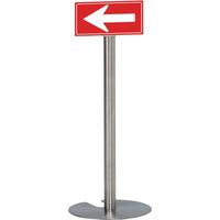 テラモト 誘導パネル(ベルパー用)ホワイト/青 150×300mm OT-553-174-8 1台 130-8176（直送品）