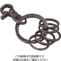 ニッサチェイン キーホルダー5連 シルバーブロンズ NO.128 1セット(5個) 125-9918（直送品）