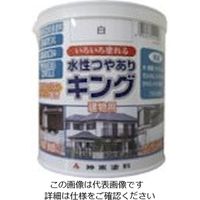 シントーファミリー シントー 水性つやありキング 若草色 1/5L 4455-0.2 1セット（6缶） 851-2055（直送品）