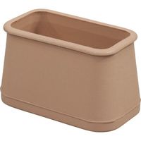 光 フェルト付フリーサイズ脚キャップバラ ベージュ 長角24×50~31×57mm B-FF-3157J 1セット(100個)（直送品）