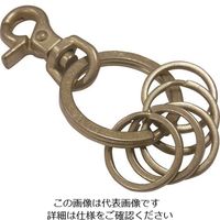 ニッサチェイン キーホルダー5連A ゴールド NO.127 1セット(5個) 127-3986（直送品）