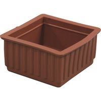 光 イス脚キャップバラ 茶角 45mm B-BE-4-453 1セット(100個) 215-4295（直送品）