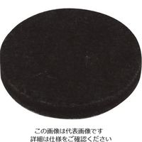 光 硬質フェルトバラ ブラック 32mm丸 B-PQ32-1 1セット(100個) 215-7433（直送品）