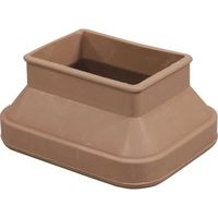 光 フリーサイズゴム脚キャップバラ ベージュ 長角35×50~52×65mm B-F55-6502 1セット(100個) 215-4255（直送品）