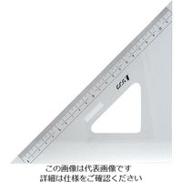 シンワ測定 シンワ アクリル三角定規24cm 75256 1個 816-4199（直送品）