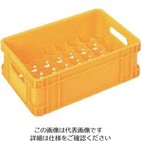 三菱ケミカル ヒシ 乳業用コンテナ 橙/黄 MBC-40G 1セット 106-0458（直送品）