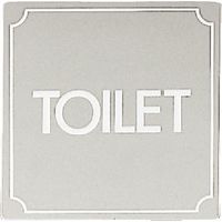 光 ステンレスサインプレート TOILET KS1114-3 1枚 225-2211（直送品）