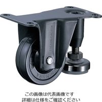 ハンマーキャスター ハンマー パッキングキャスター 固定式ゴム車輪 50mm アジャスターフット付 603A-F50 1個 814-0165（直送品）