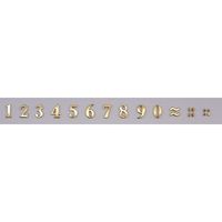 光（ヒカリ） 光 真鍮文字13 NUM55-13 1個 225-2307（直送品）