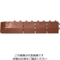 テラモト ナイロンブラッシュ角ふちメス茶 MR-003-592-4 1枚 855-1065（直送品）