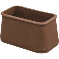 光 フェルト付フリーサイズ脚キャップバラ 茶 長角28×56~35×63mm B-FF-3563C 1セット(100個) 215-7430（直送品）