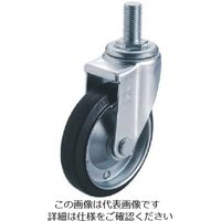 ねじ込み式 自在 キャスター ゴム 車輪径100mm Jタイプ SJT型 ネジ寸法M16×40ピッチ2 SJT-100W-M16-40 1個（直送品）