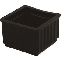 光 イス脚キャップバラ 黒角 31mm B-BE-4-312 1セット(200個) 216-2180（直送品）