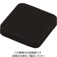 光 硬質フェルトバラ ブラック 25mm角 B-PQ254-1 1セット(400個) 215-4303（直送品）