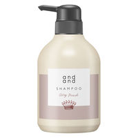 and and （アンド アンド） ゆったりとエアリーピーチの香り シャンプー ポンプ 480ml 花王