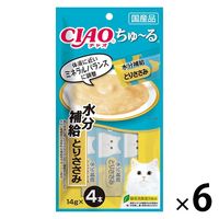 いなば CIAO チャオ ちゅーる 猫 水分補給 とりささみ 国産（14g×4本）6袋 ちゅ～る キャットフード ウェット 猫用 おやつ