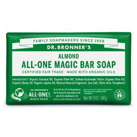 ドクターブロナー マジックソープバー（magic soap） 石鹸 アーモンド 140g ネイチャーズウェイ