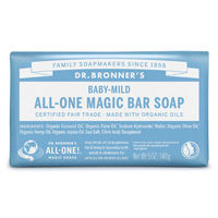 ドクターブロナー マジックソープバー（magic soap） 石鹸 ベビーマイルド 140g ネイチャーズウェイ
