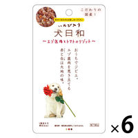 犬日和 エゾ鹿肉とトマトのリゾット 国産 60g 6袋　ドッグフード ウェット パウチ