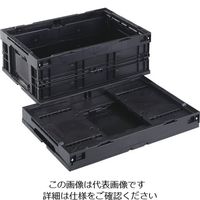 岐阜プラスチック工業 リス 導電性コンテナ 609959 折りたたみコンテナーCBーS55AS黒 CBE-S55AS-BK 1個（直送品）