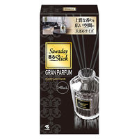 サワデー香るスティック グランパルファム パルファムノアール 部屋用 芳香剤 本体 140ml 小林製薬