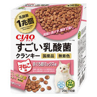 いなば CIAO（チャオ）すごい乳酸菌クランキー 子ねこ用 まぐろ節ミックス味 キャットフード 国産（20g×10袋）