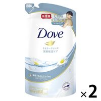 ダヴ(Dove) ボディウォッシュ(ボディソープ) ミセラークレンズ 詰め替え 360g 2個
