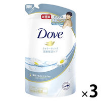 ダヴ(Dove) ボディウォッシュ(ボディソープ) ミセラークレンズ 詰め替え 360g 3個