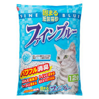 固まる 紙製 猫砂 ファインブルー 大容量 12L 1袋 常陸化工