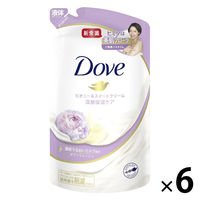 ダヴ(Dove) ボディウォッシュ(ボディソープ) ピオニー＆スイートクリーム 詰め替え 340g 6個