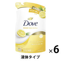 ダヴ（Dove）ボディウォッシュ（ボディソープ） グレープフルーツ＆レモングラス つめかえ用 6個 330g【液体タイプ】