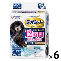 デオシート プレミアム 12時間超消臭＆超吸収 レギュラー 54枚入 6袋 ユニ・チャーム