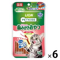 ペットキッス ネコちゃんの歯みがきおやつ まぐろ味 国産 7本入 6袋 キャットフード オーラルケア