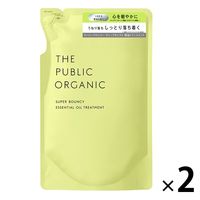 ザ パブリック オーガニック スーパーバウンシー DM トリートメント 詰め替え 400ml 2個 カラーズ