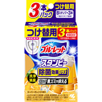 ブルーレットスタンピー トイレ洗浄剤 除菌効果プラス スーパーオレンジ 詰め替え用 約90日分 小林製薬