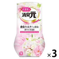 お部屋の消臭元 ふんわり華やか ホワイティーフローラル 消臭芳香剤 部屋用 400ml 1セット（3個） 小林製薬