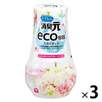 トイレの消臭元 ふんわり華やかホワイティーフローラル 消臭芳香剤 トイレ用 400ml 1セット（3個） 小林製薬