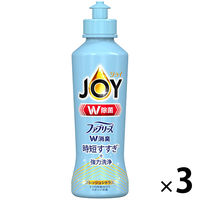 ジョイ JOY W除菌 食器用洗剤 W消臭 フレッシュシトラス 本体 170mL 1セット（3個） P&G