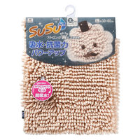 スウスウ（SUSU） 抗菌ストロングW マイクロファイバー バスマット L 50×80cm ペールアプリコット 山崎産業