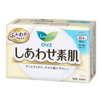 ナプキン 多い昼用 羽なし 22.5cm ロリエエフ しあわせ素肌 1個（24枚入） 花王