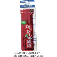 ユタカメイク マジックバンド レッド 19mm×15cm 4本入 G-318 1袋(4本) 127-8580（直送品）