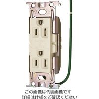 明工社 明工 ML医用接地埋込ダルブコンセントC形Sタイプ白 ML1282T4W 1個 146-5504（直送品）