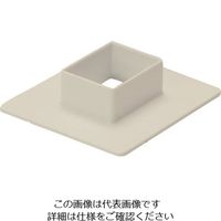 マサル工業 マサル エムケーダクト付属品 フランジ 1号 ミルキーホワイト MDF13 1個 129-8665（直送品）